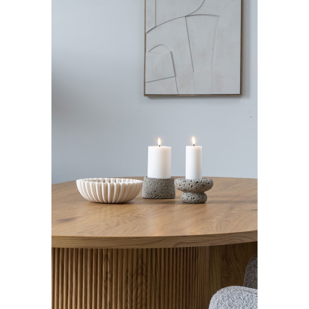 KERZENHALTER AUS ZEMENT