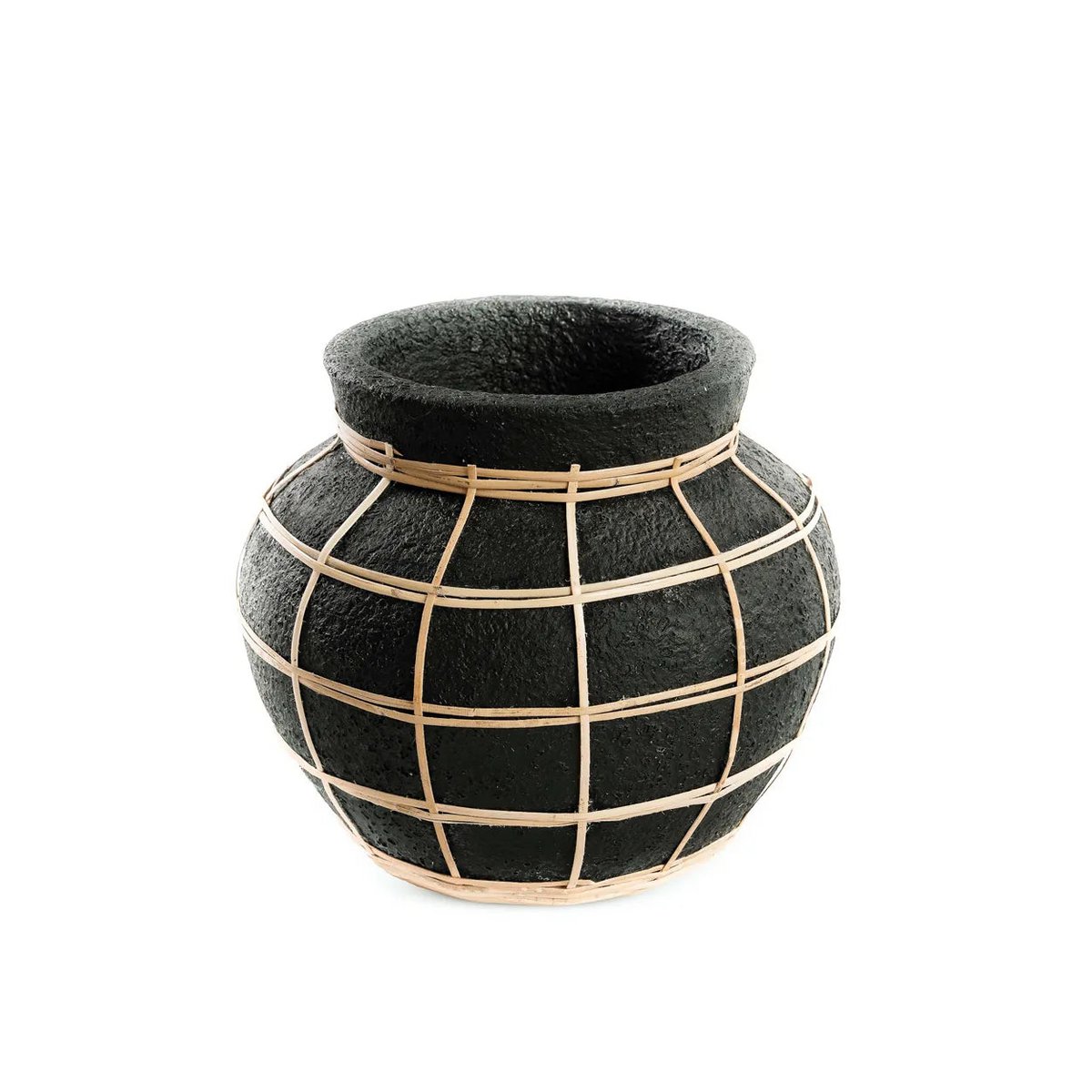 BAUCHVASE (SCHWARZ) - 19cm