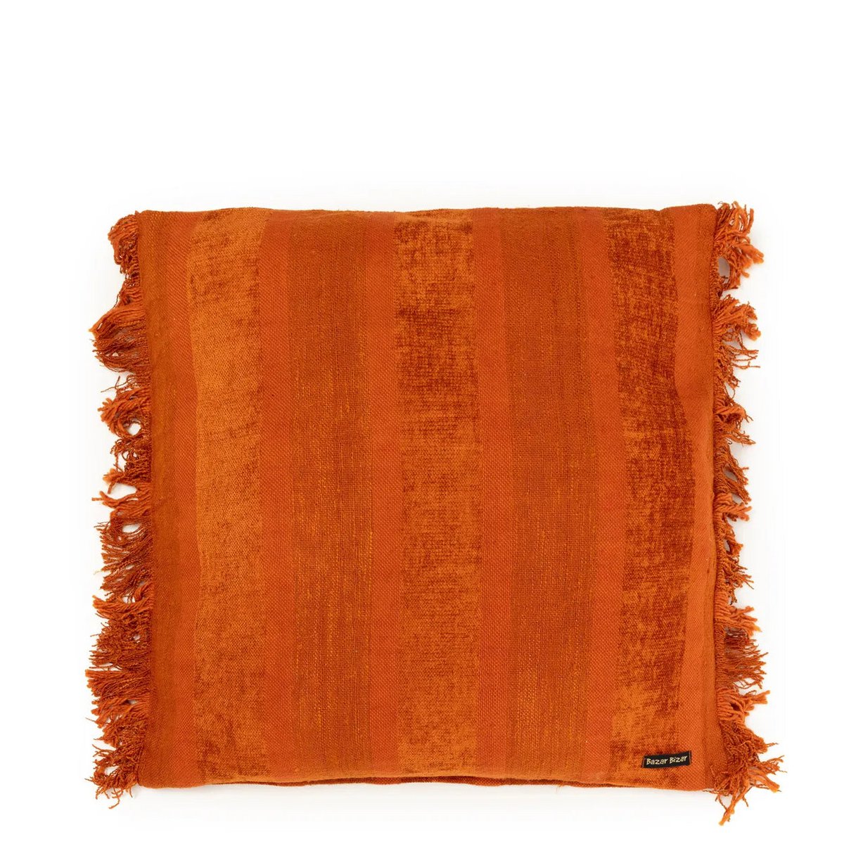HANDGEWEBTER KISSENBEZUG (ORANGE) - 60 x 60cm