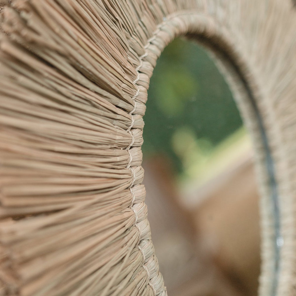 WANDSPIEGEL AUS SEEGRAS - 60cm