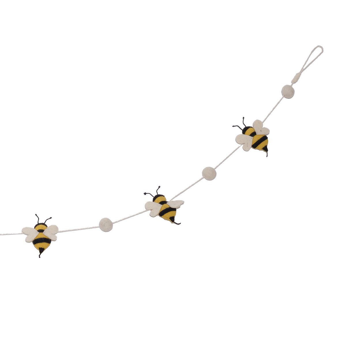 FILZ-GIRLANDE BIENEN
