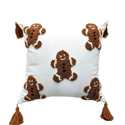 KISSENBEZUG | GESTICKTE LEBKUCHENMÄNNER