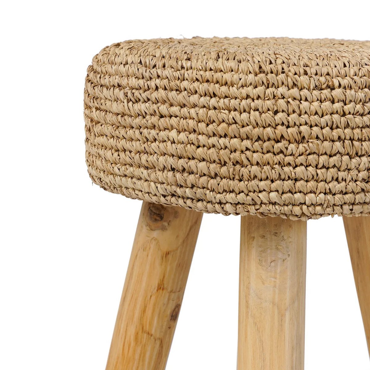 BASTHOCKER AUS TEAKHOLZ