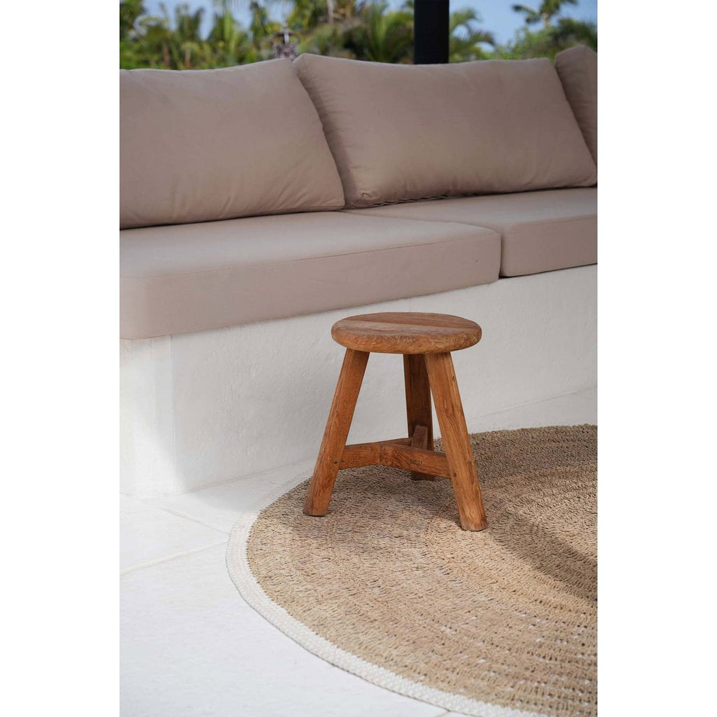 NOGUCHI HOCKER AUS TEAKHOLZ