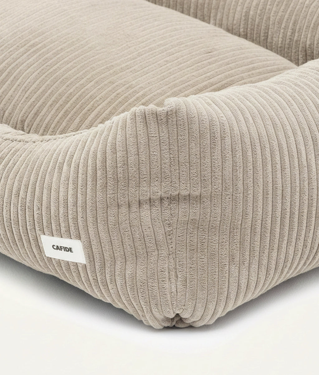 SNOZY HUNDEBETT AUS CORD (BEIGE)