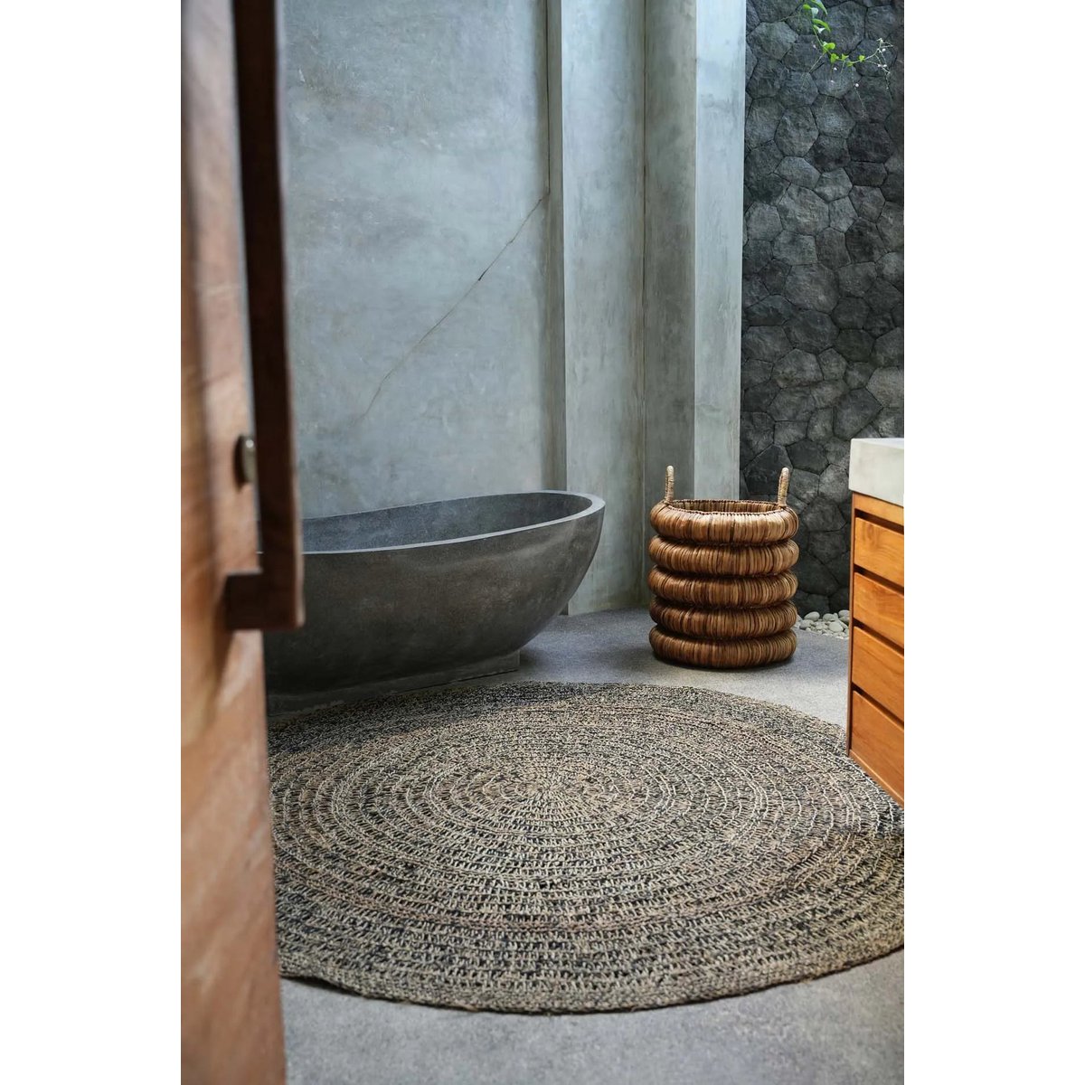 SEEGRASTEPPICH (NATURSCHWARZ) - 200cm