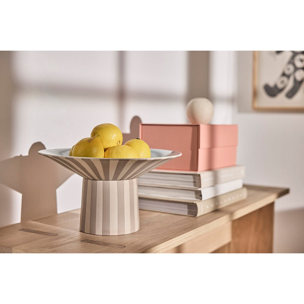 SCHALE GESTREIFT (BEIGE) - HOCH