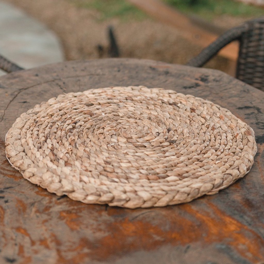 BOHO TISCHSET AUS WASSERHYAZINTHE