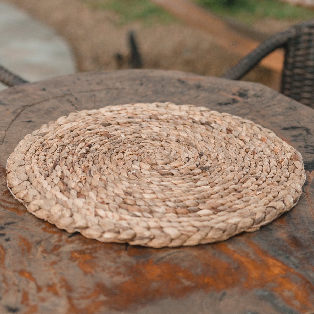 BOHO TISCHSET AUS WASSERHYAZINTHE