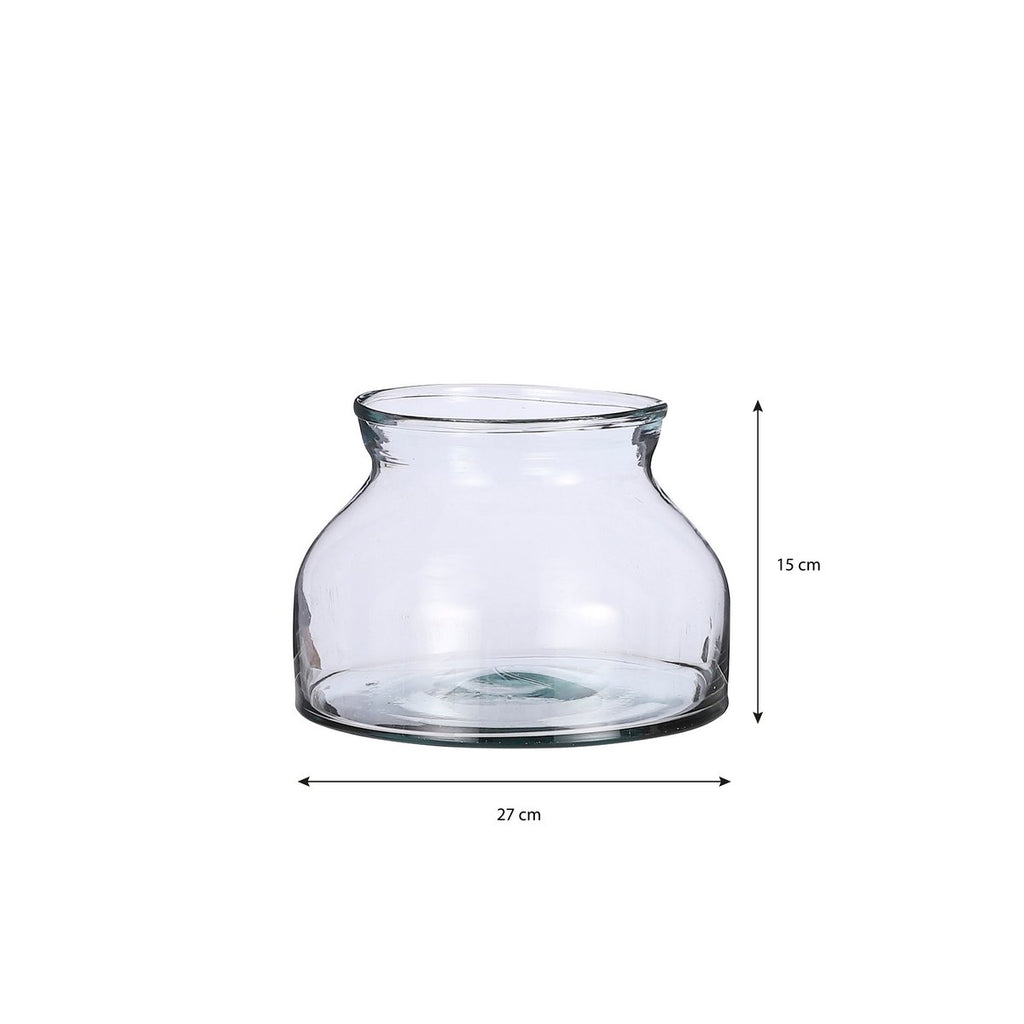 VIVENNE VASE AUS RECYCELTEM GLAS - Ø27cm