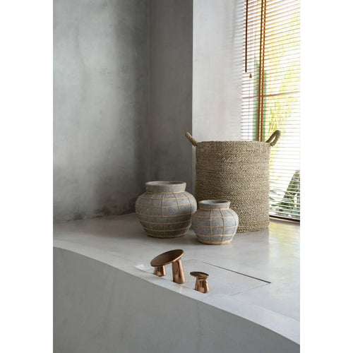 BAUCHVASE (BETON) - 19cm