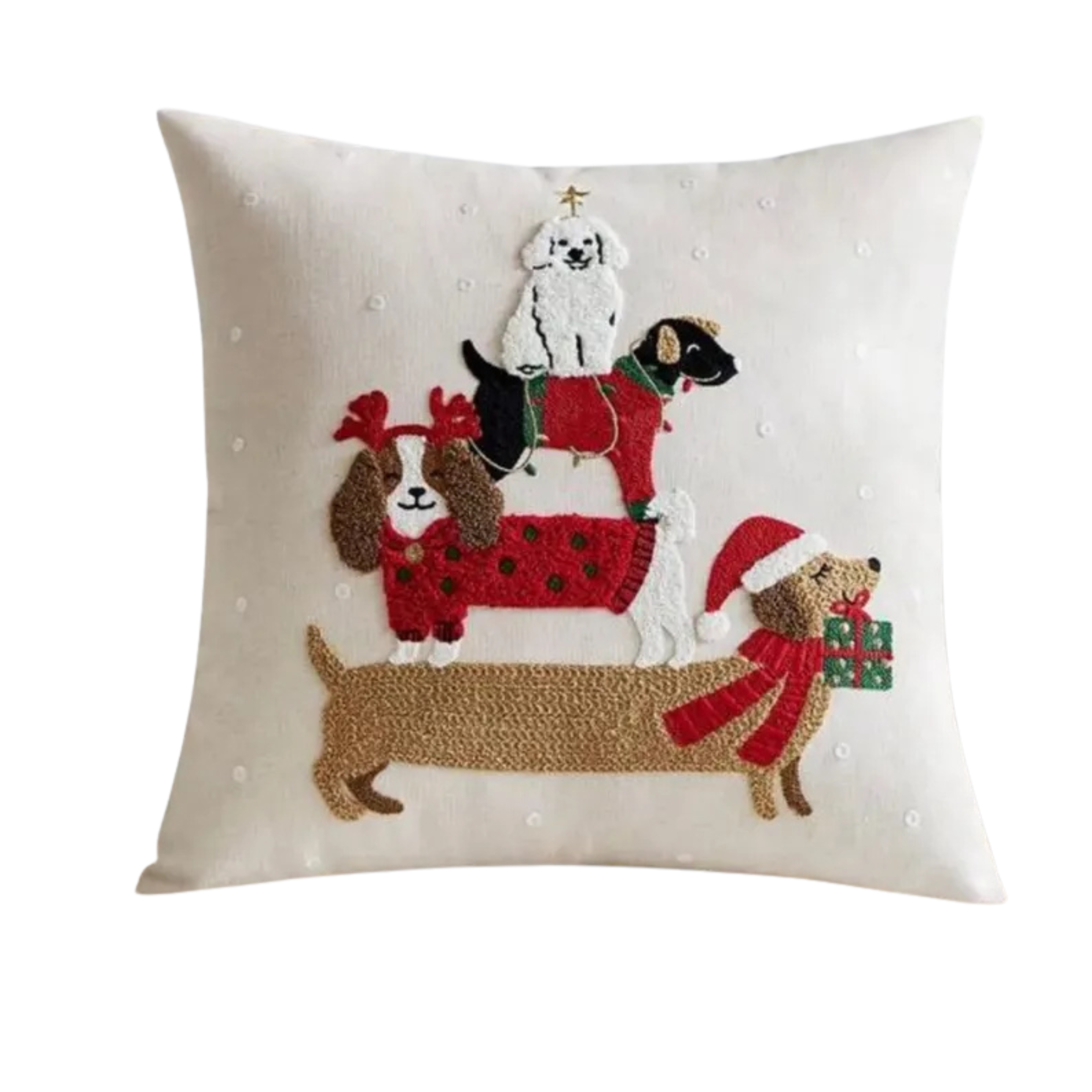KISSENBEZUG | WEIHNACHTSHUNDE