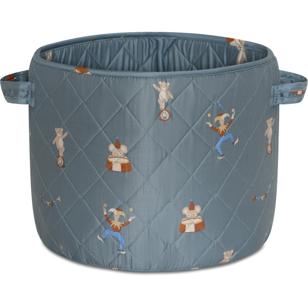 GESTEPPTER AUFBEWAHRUNGSKORB ZIRKUS (KLEIN)