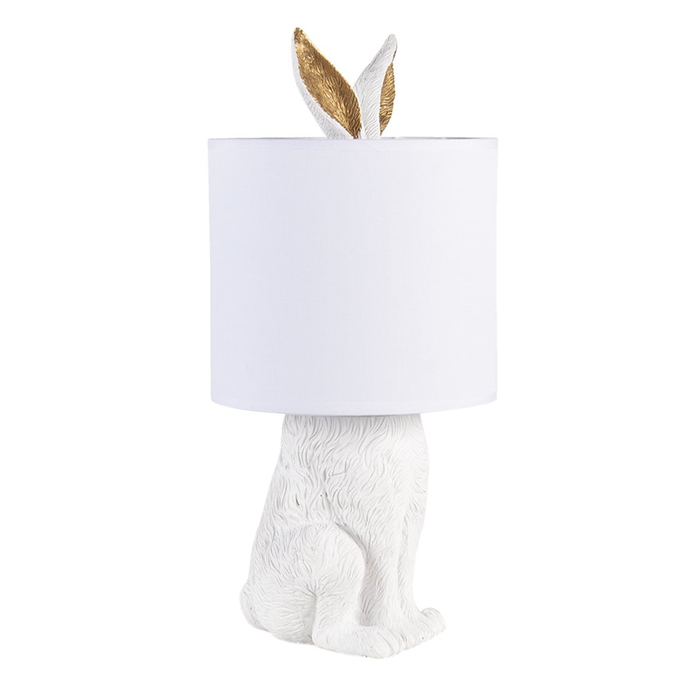 TISCHLAMPE HASE (WEIß/GOLD)