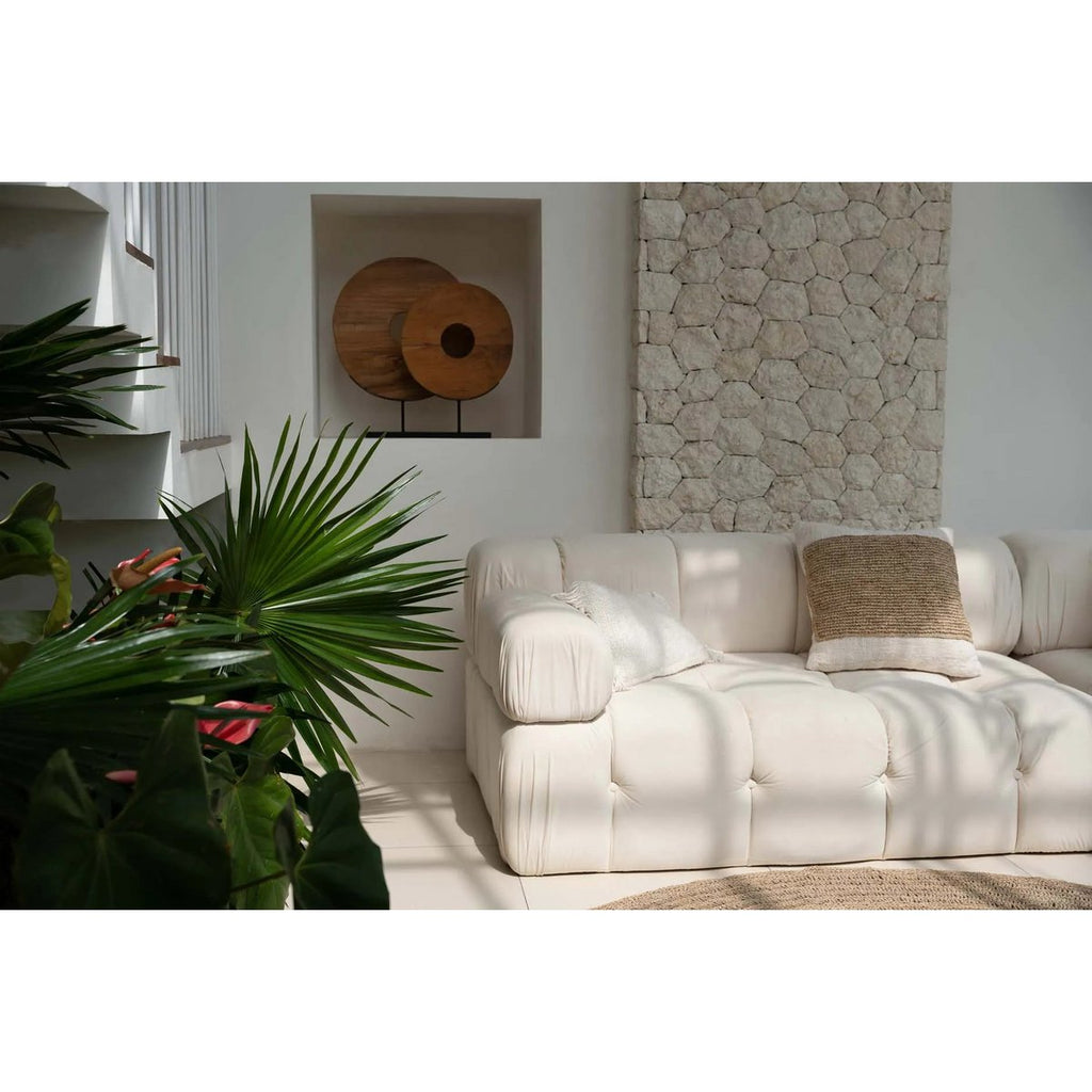 KISSENBEZUG AUS BAUMWOLLE UND BAST