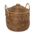 RATTANKORB MIT KOLONIALGRIFFEN