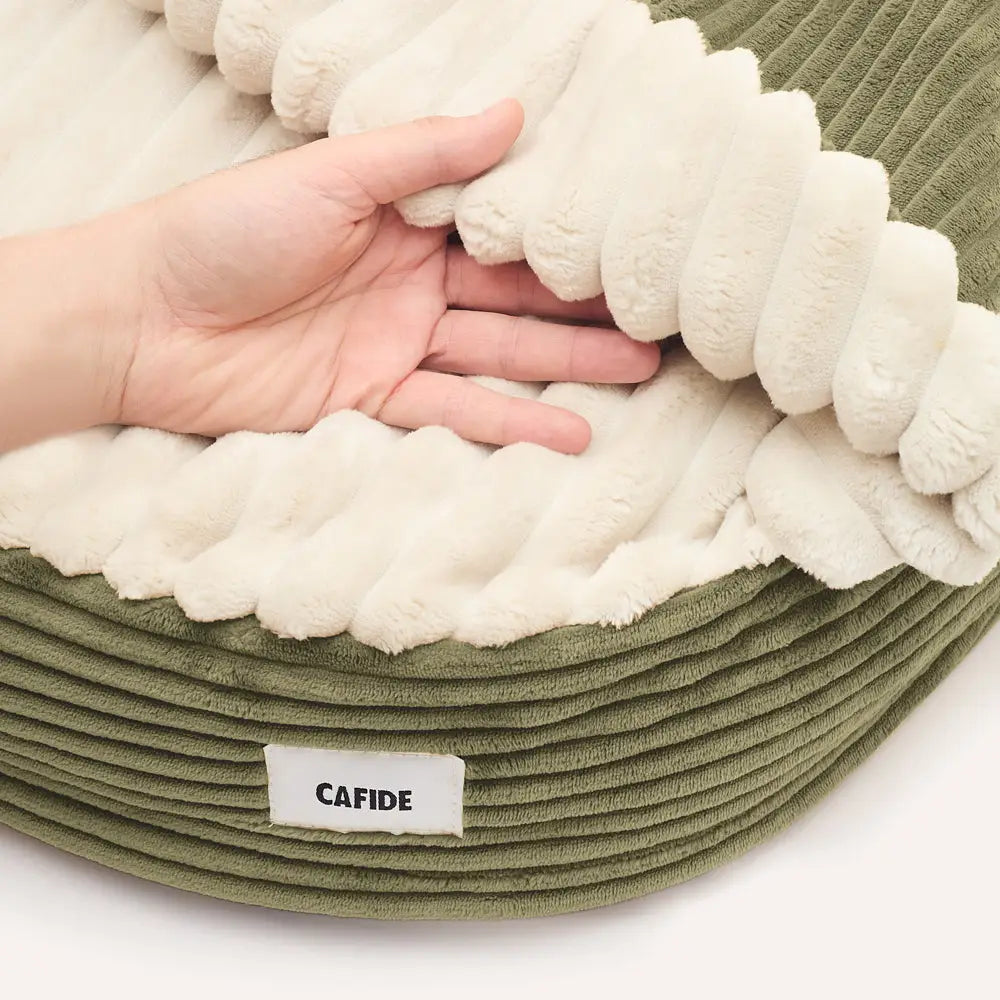 MASO HUNDEBETT MIT KAPUZE (GRÜN)