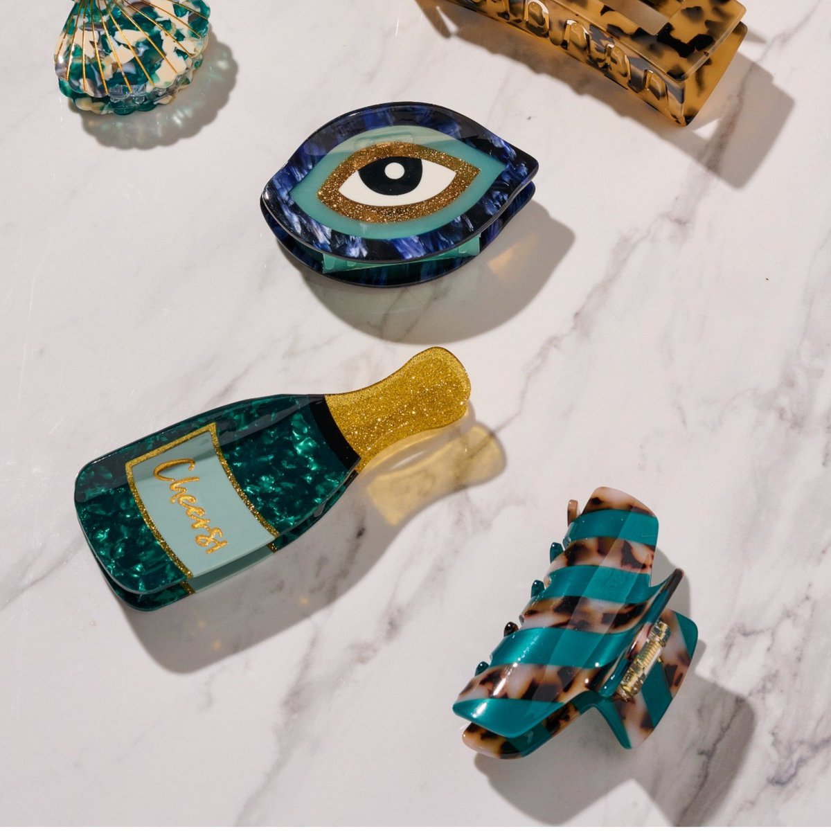 HAARKLAMMER STRIPES - BLOOM