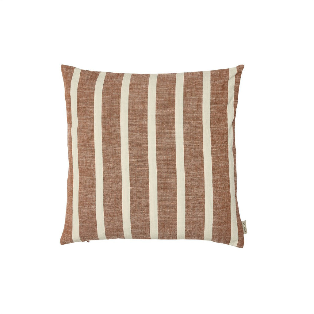 KARA KISSENBEZUG (BRAUN/WEISS GESTREIFT)