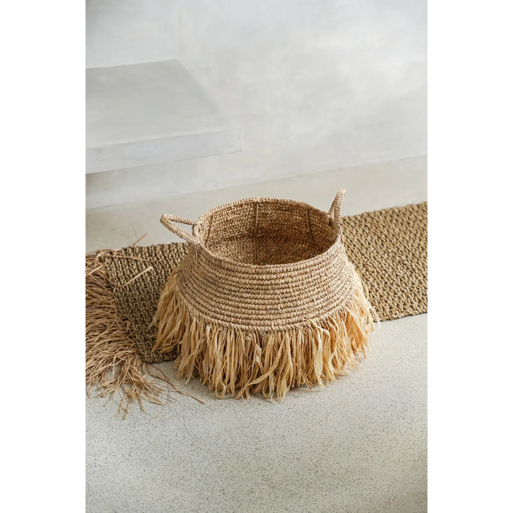 RAFFIA DELUXE BASTKORB - Ø45cm