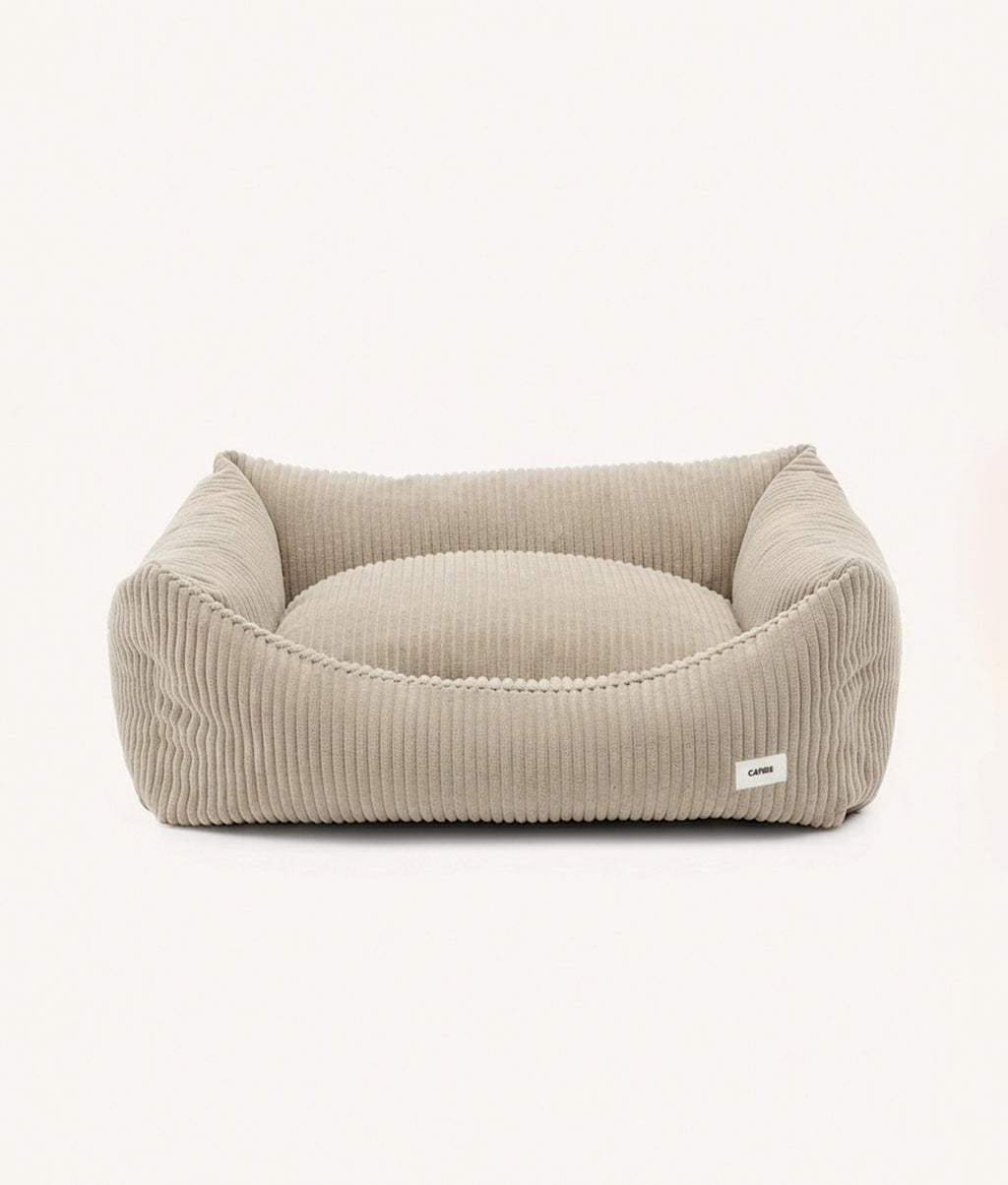 SNOZY HUNDEBETT AUS CORD (BEIGE)