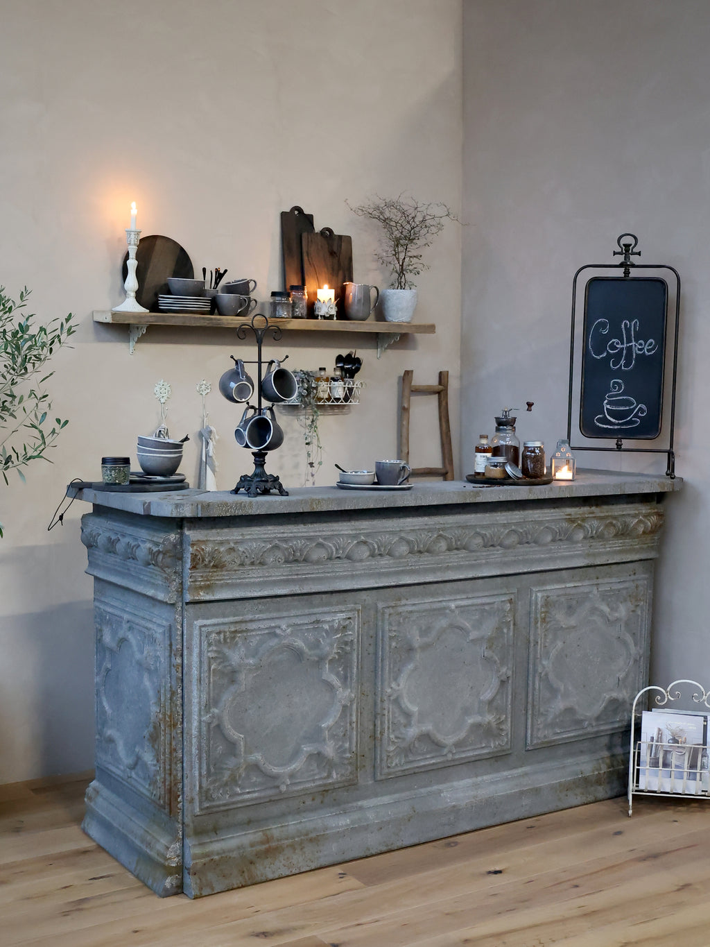 Vintage Ladentheke antique mocca - Ansicht 4