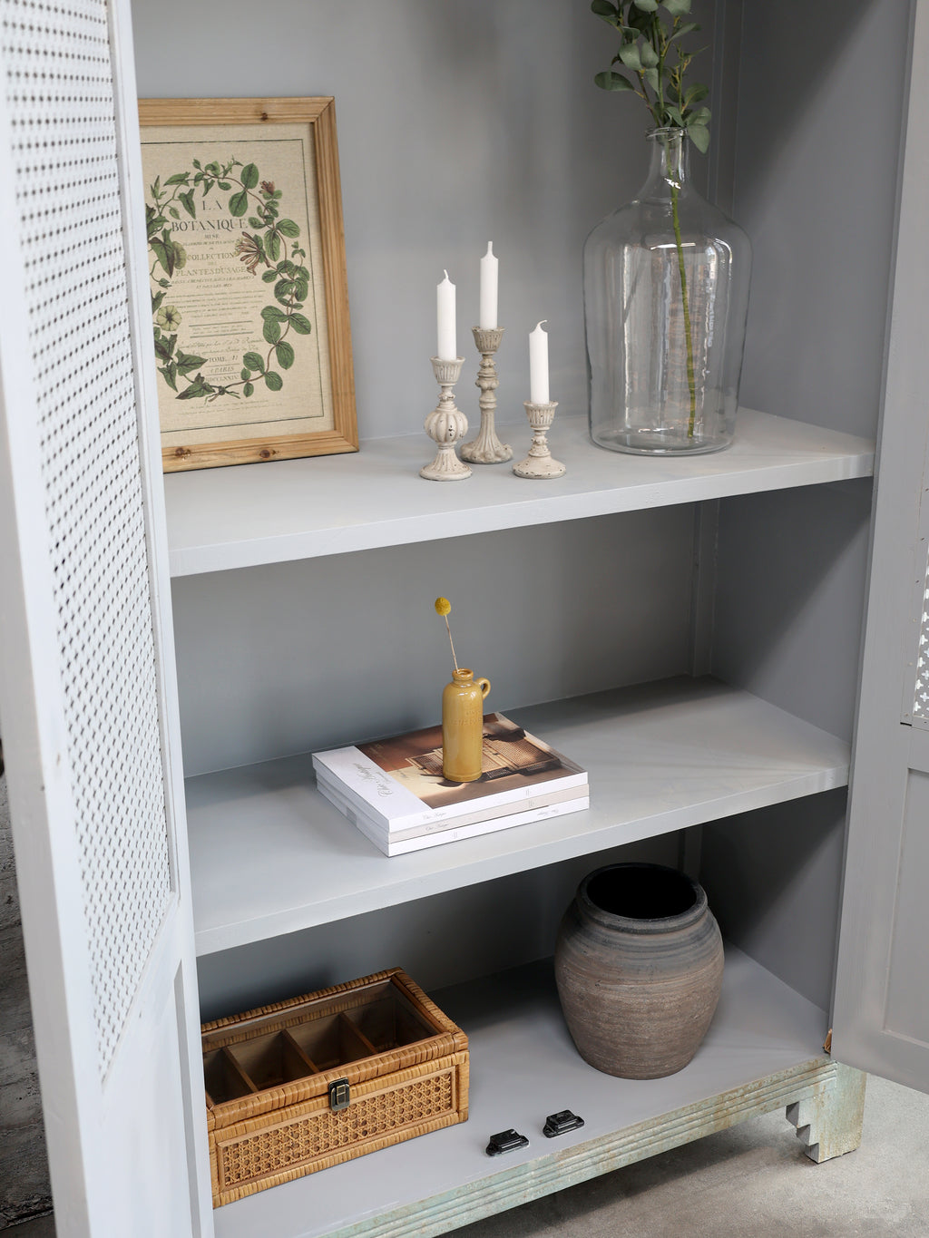 Alter französischer Wäscheschrank antique opal - Ansicht 5