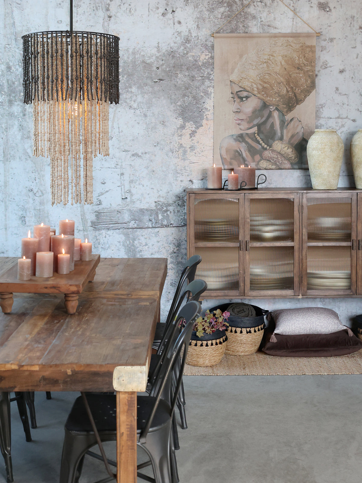 Sideboard mit 4 Türen Natur - Ansicht 8