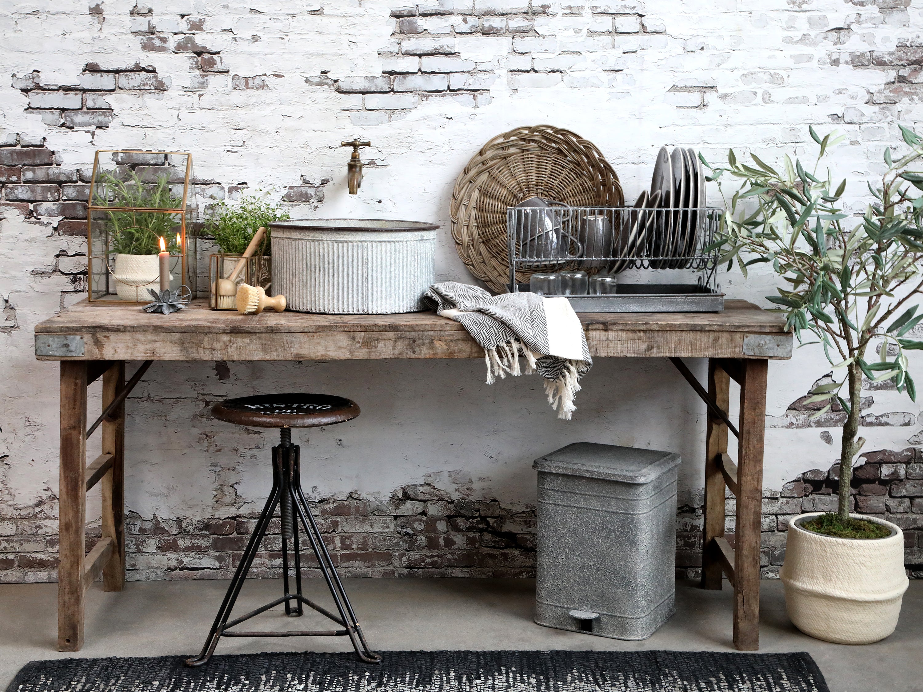 GRIMAUD ALTER HOLZTISCH - 120cm