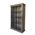 VITRINENSCHRANK AUS MANGOHOLZ - 190x110cm