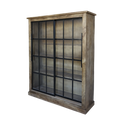 Vitrinenschrank aus Mangoholz 190x150cm - Ansicht 1