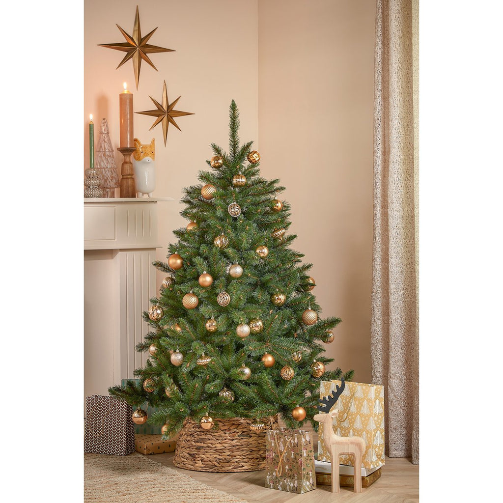 UNZERBRECHLICHE WEIHNACHTSKUGELN (KUPFER) - Ø7cm (60 Stk.)