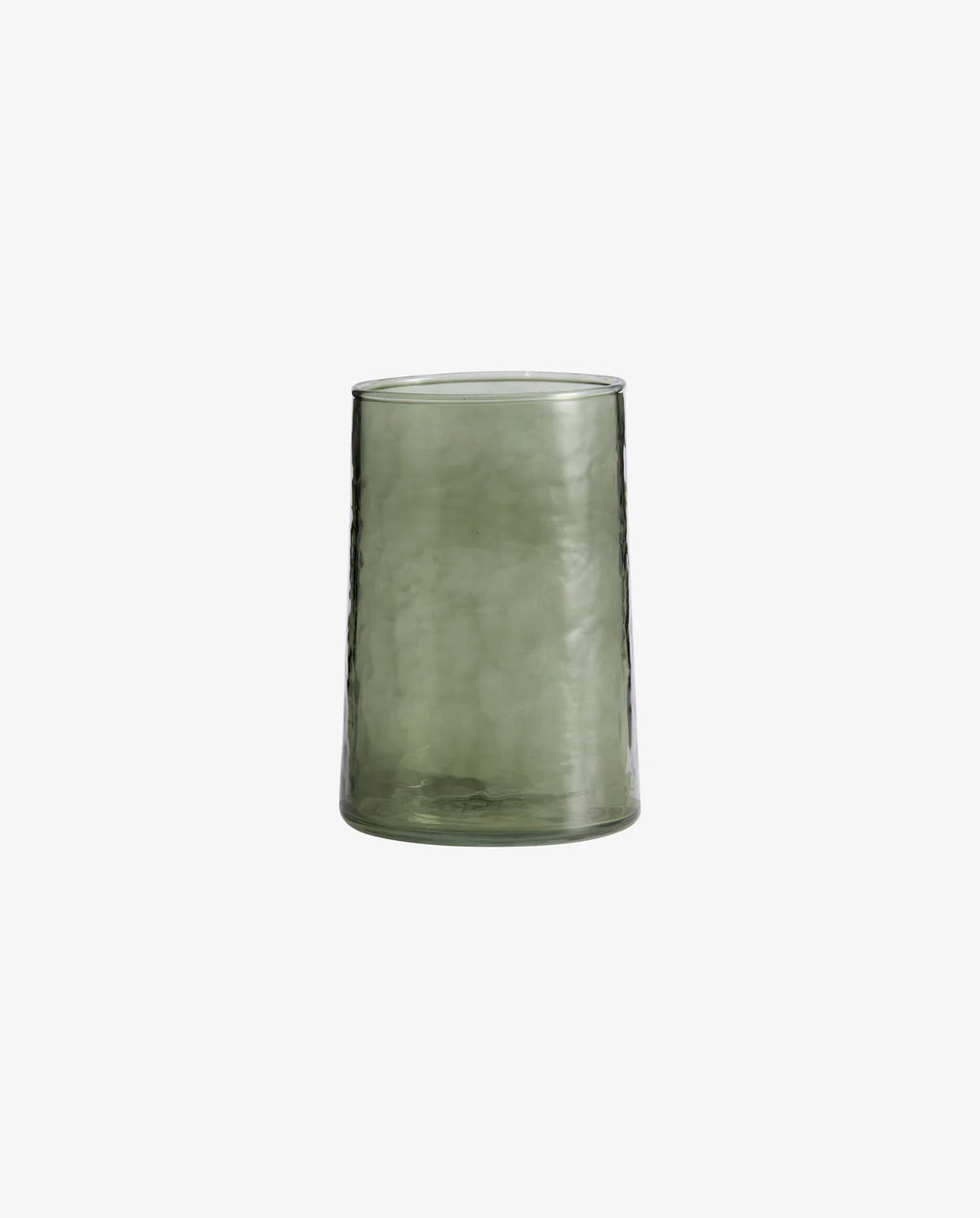MUNDGEBLASENE GEHÄMMERTE GLÄSER (GRÜN) - 450ml (6 Stk.)