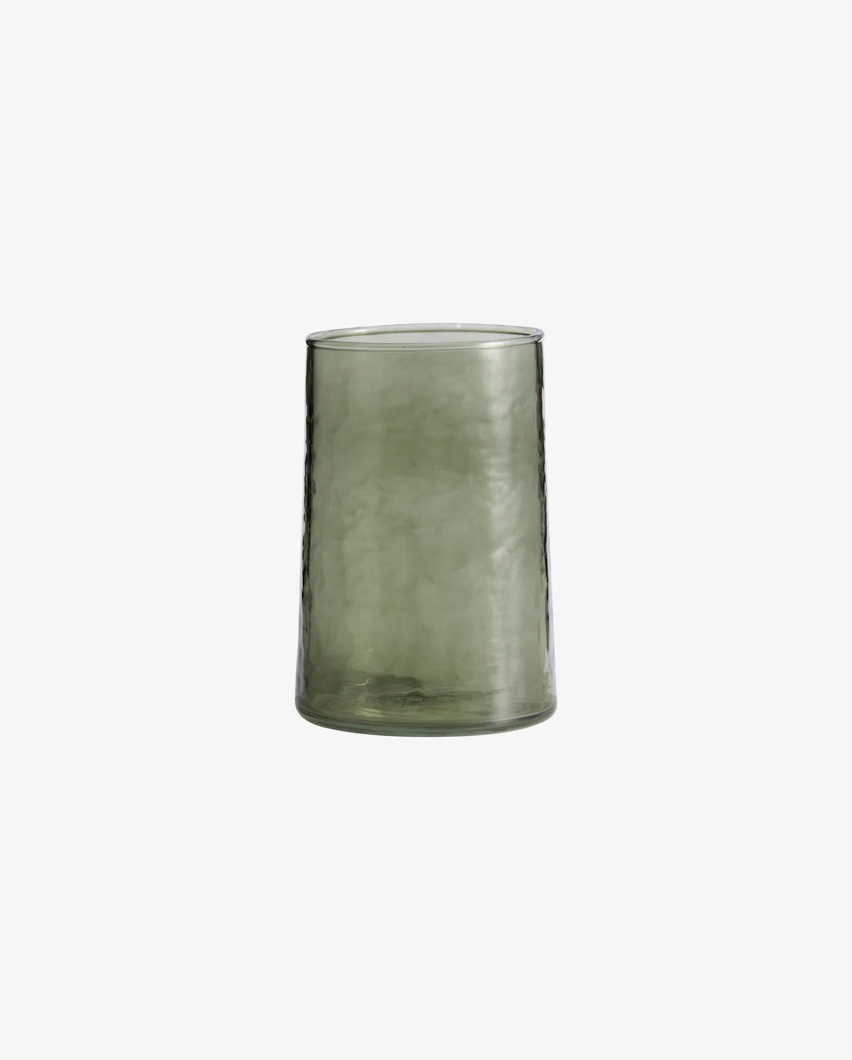 MUNDGEBLASENE GEHÄMMERTE GLÄSER (GRÜN) - 450ml (6 Stk.)