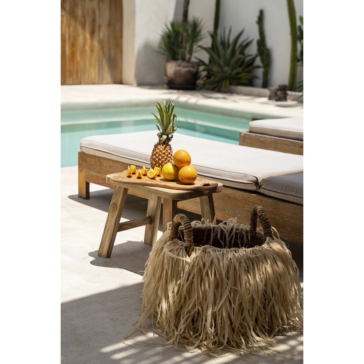 BASTKORB AUS BANANENBLÄTTERN - Ø 43cm