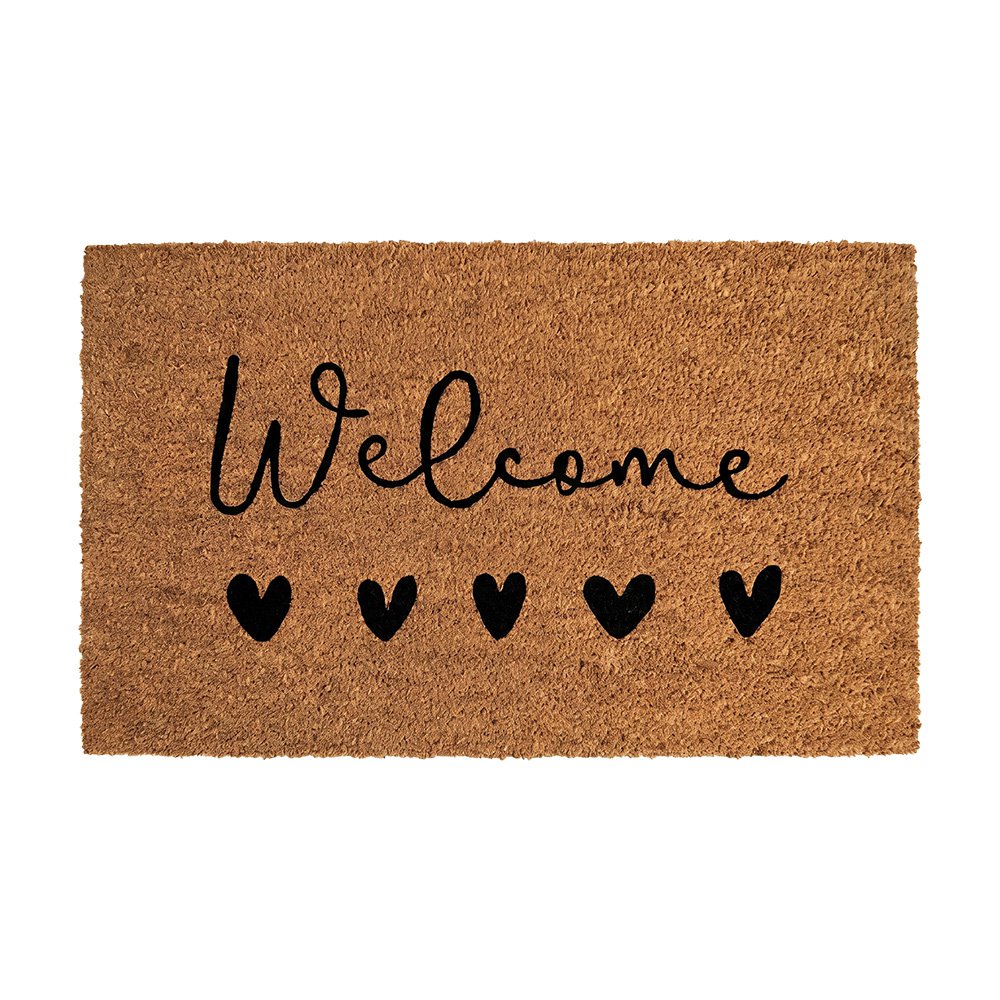 Fußmatte Welcome aus Kokos 75 x 45 cm
