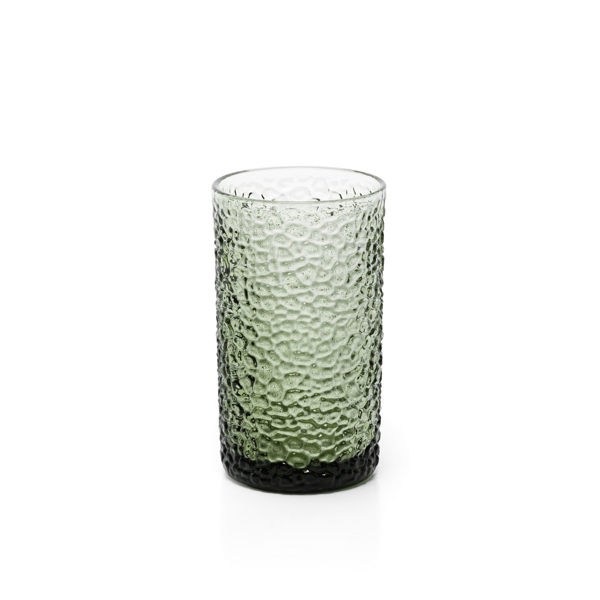 GREEN PEBBLE GLAS