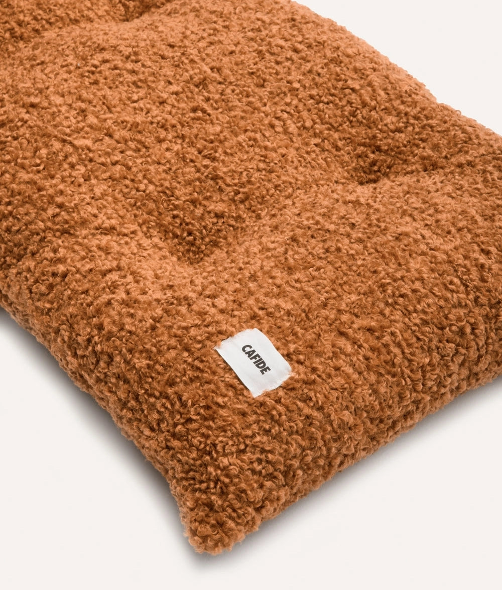 BELA HUNDEKISSEN MIT TEDDYFELL (ORANGE)