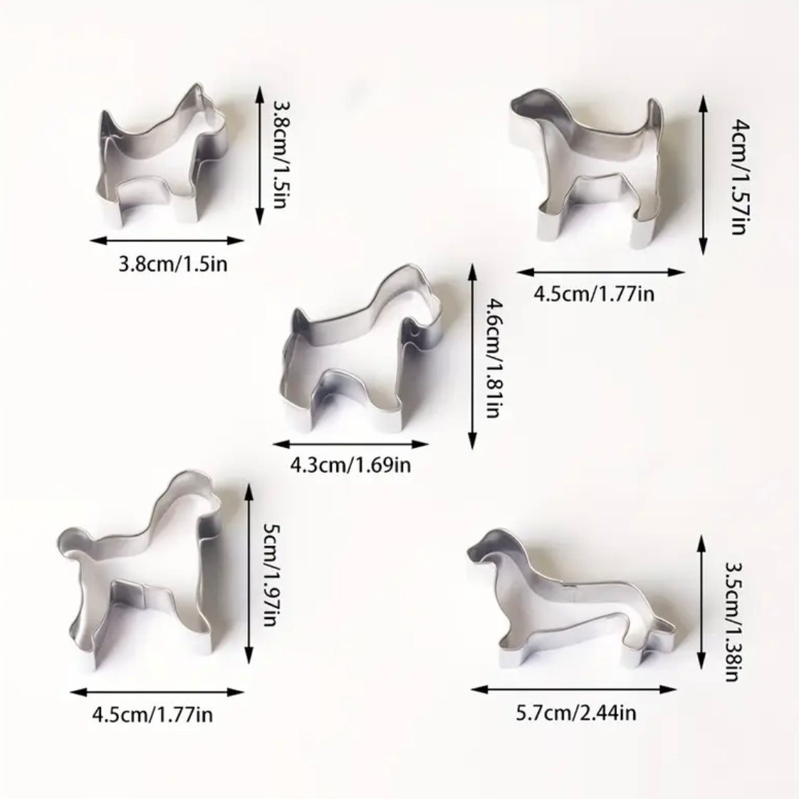 HUNDE KEKSAUSSTECHER (5 Stk.)