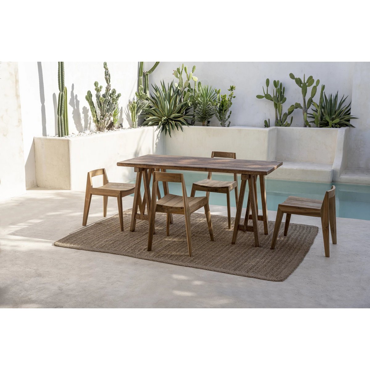 SEEGRASTEPPICH AUS BAST, SISAL UND PALME - 180x240cm