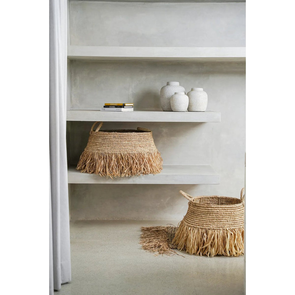 RAFFIA DELUXE BASTKORB - Ø36cm