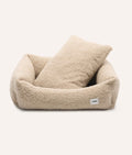 SNOZY HUNDEBETT MIT TEDDYFELL (BEIGE)