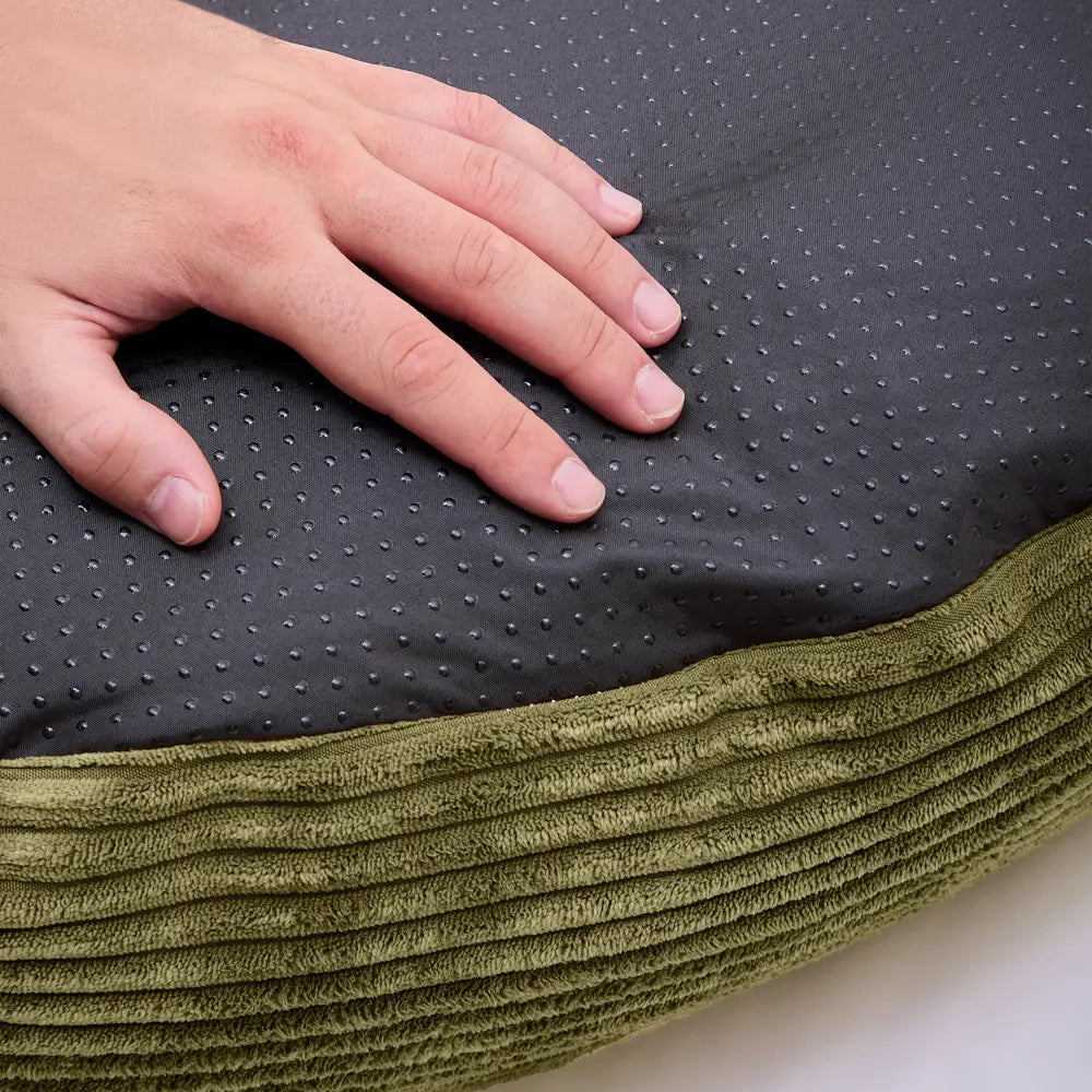 NUBA HUNDEBETT AUS CORD (GRÜN)