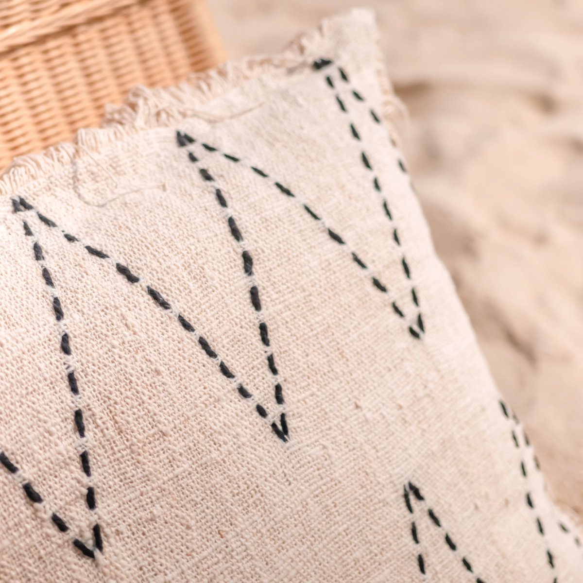 HANDGEWEBTER KISSENBEZUG