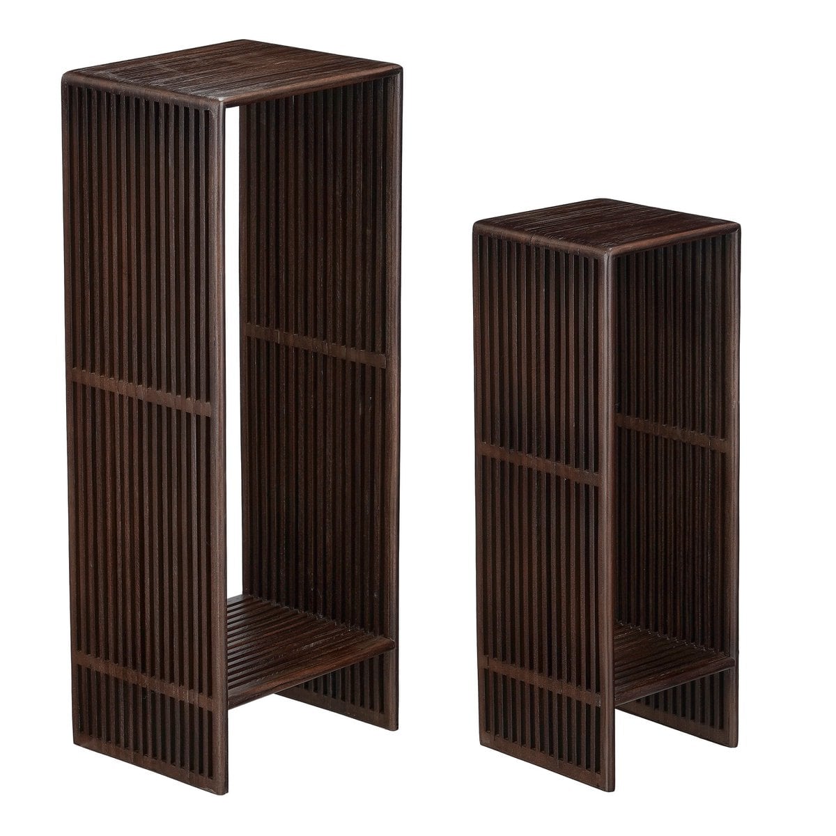 BEISTELLTISCHE AUS RECYCELTEM TEAKHOLZ