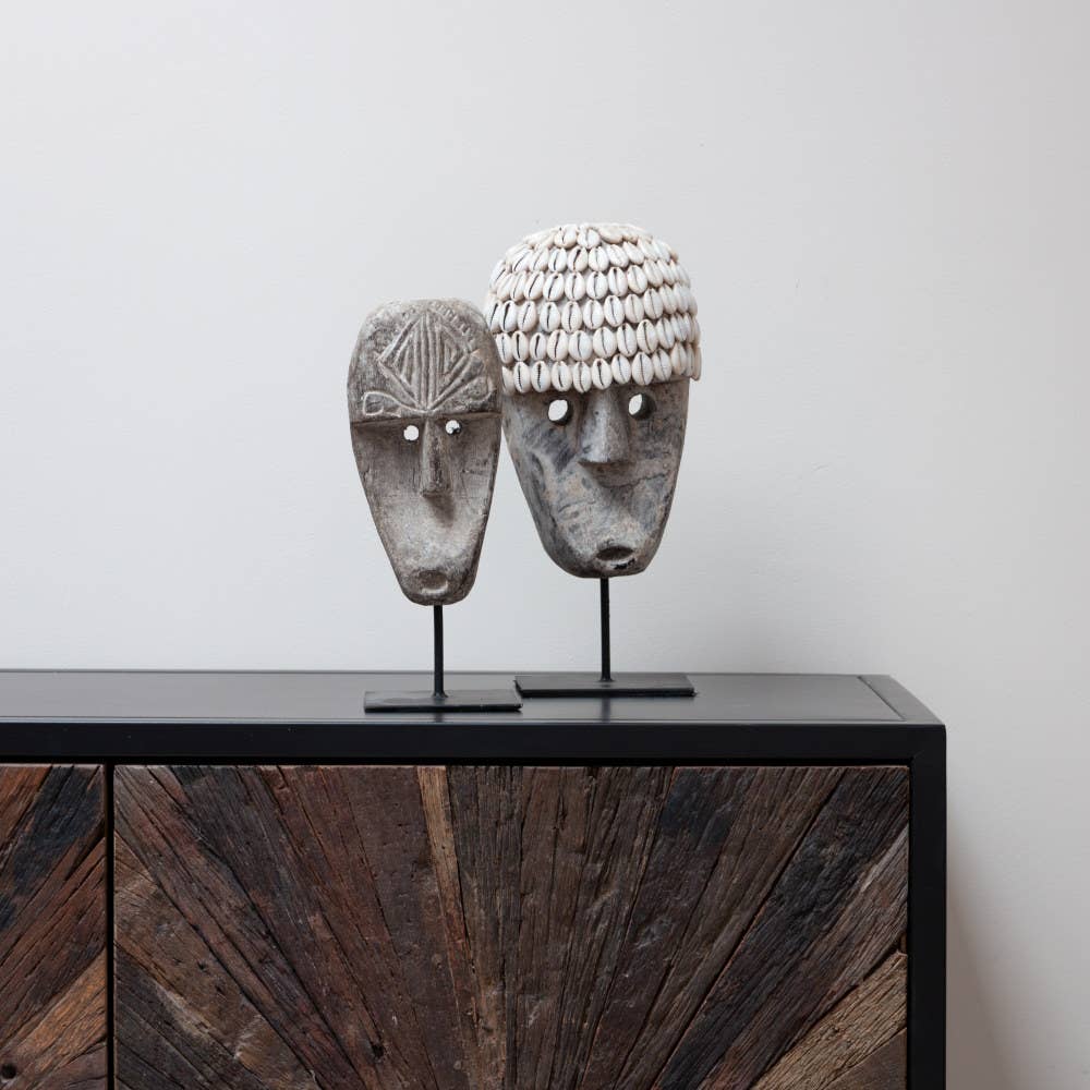 ARKA HOLZMASKE AUF STÄNDER - 30cm