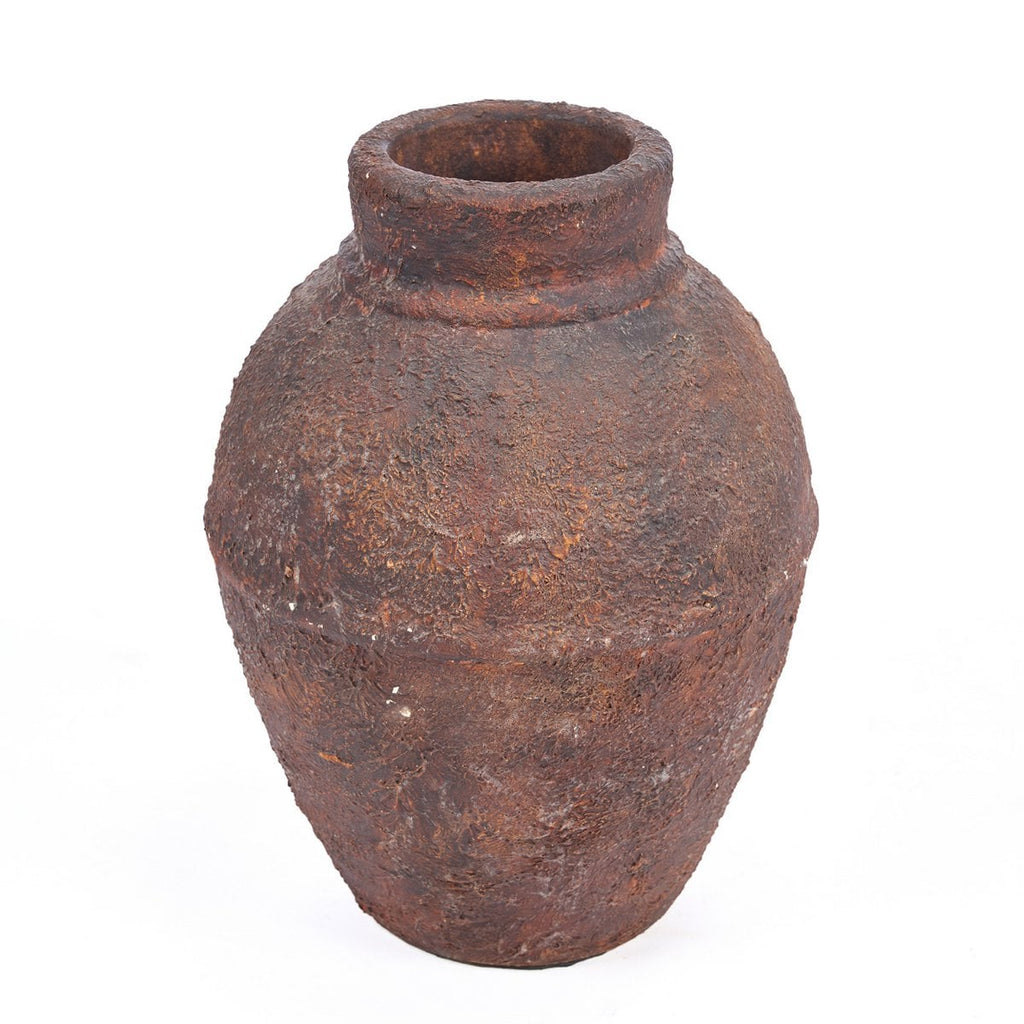 AMPHORA RUSTICA VASE (BURGUND) - 30cm