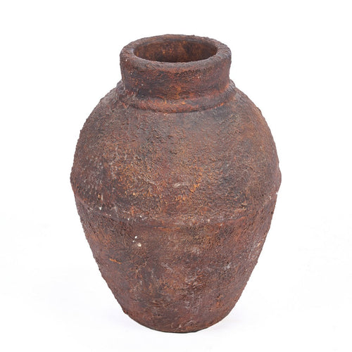 AMPHORA RUSTICA VASE (BURGUND) - 30cm