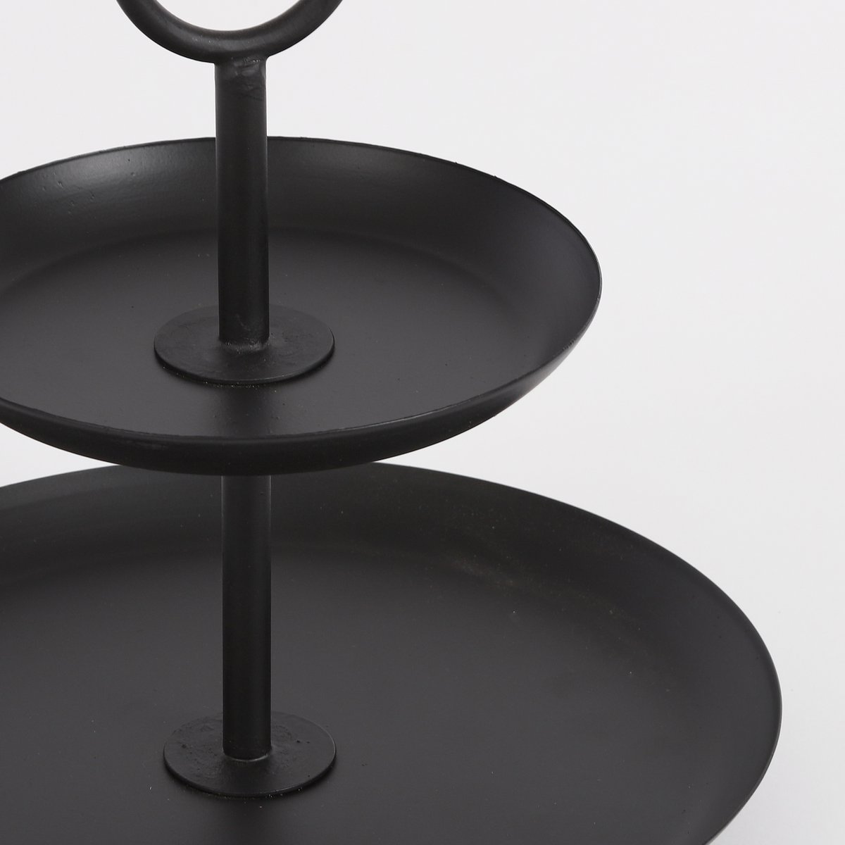RAMA ETAGERE MIT 2 EBENEN (SCHWARZ) - 36cm