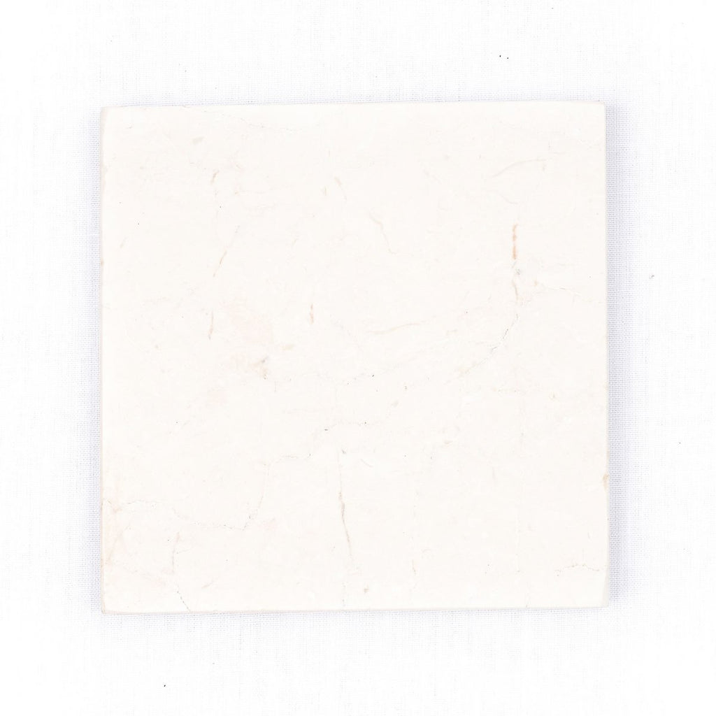 MARMOR UNTERSETZER QUADRATISCH (WEIß)